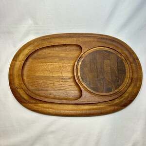 Dansk Designs Teak Wood Tray by Jens Quistgaard, Charcuterie/Cheese Board Tray